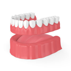 removable full denture lower jaw